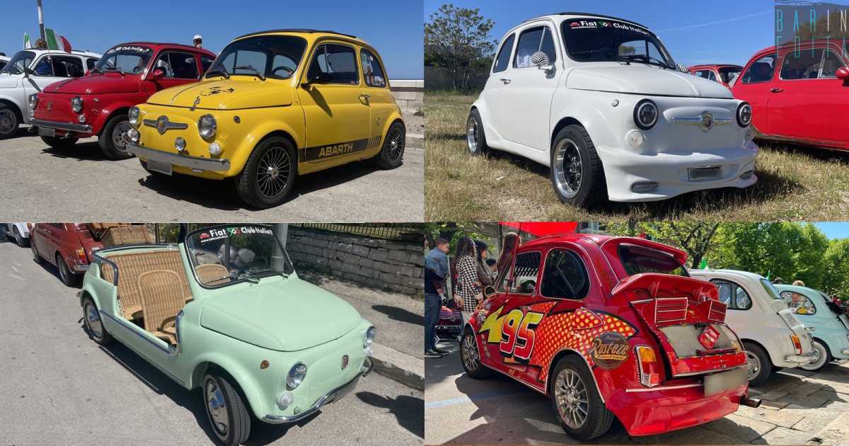 Da quella in stile "Cars" alla spider: un salto al raduno delle 500 d'epoca rivisitate